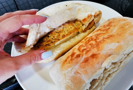 Фото шага рецепта Веганская чиабатта с тофу и спаржей 151209 шаг 20  