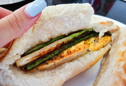 Фото шага рецепта Веганская чиабатта с тофу и спаржей 151209 шаг 21  