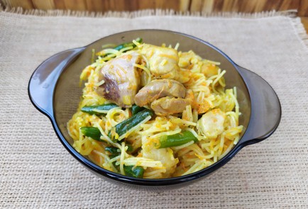 Фото шага рецепта Вермишель с курицей и овощами 188815 шаг 11