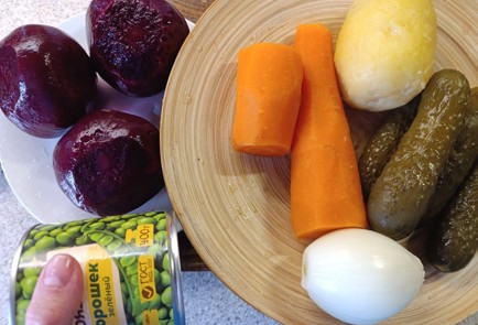 Фото шага рецепта Винегрет классический с горошком 190918 шаг 5  