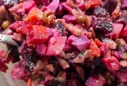 Фото шага рецепта Винегрет с грибами 191502 шаг 17  