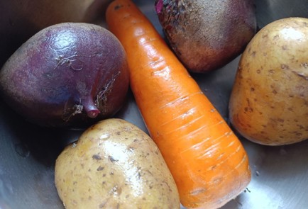 Фото шага рецепта Винегрет с грибами 191502 шаг 3  