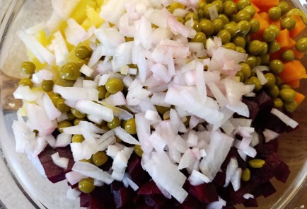 Фото шага рецепта Винегрет с грибами 191502 шаг 9  