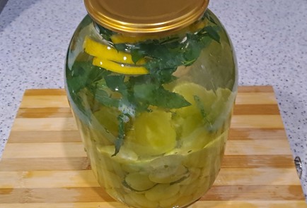 Фото шага рецепта Виноградный компот Мохито на зиму без стерилизации 187099 шаг 12