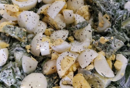 Фото шага рецепта Витаминный салат со сметаной 173577 шаг 9  