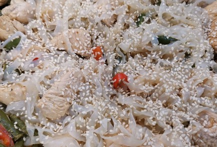 Фото шага рецепта Вок с индейкой и ширатаки 152300 шаг 9  