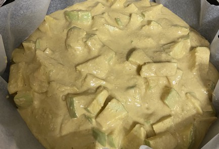 Фото шага рецепта Яблочный пирог с крамблом из пекана 140782 шаг 5  