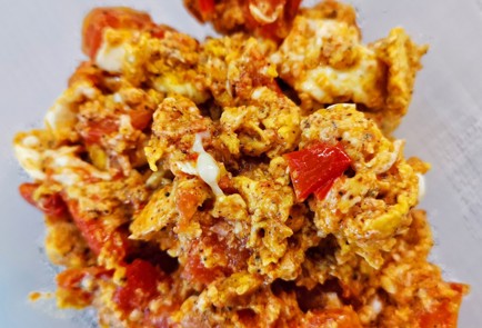 Фото шага рецепта Яичнотоматная каша 152597 шаг 10  