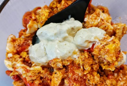 Фото шага рецепта Яичнотоматная каша 152597 шаг 11  