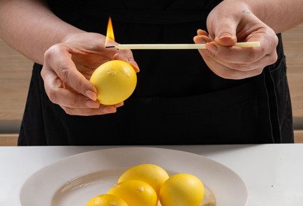 Фото шага рецепта Яйца в горошек 173466 шаг 6  