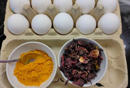 Фото шага рецепта Яйца окрашенные в каркаде 176230 шаг 1