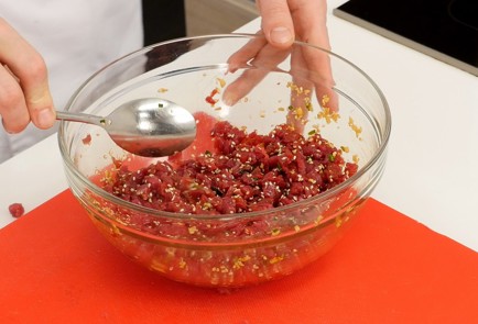 Фото шага рецепта Тартар покорейски юкхе 125117 шаг 5  