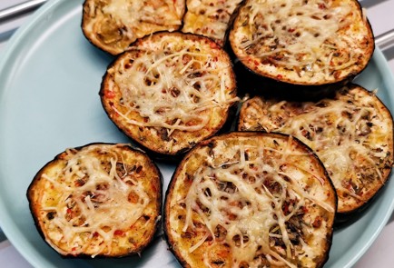 Фото шага рецепта Закуска из баклажана с сыром в духовке на решетке 152930 шаг 11  