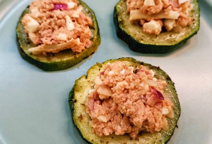 Фото шага рецепта Закуска из кабачка с печенью трески 151272 шаг 20  