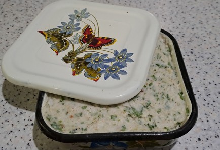 Фото шага рецепта Закусочное сало с зеленым базиликом 186697 шаг 10  