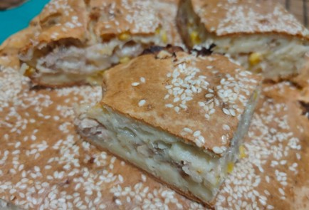 Фото шага рецепта Заливной рыбный пирог 192036 шаг 19  