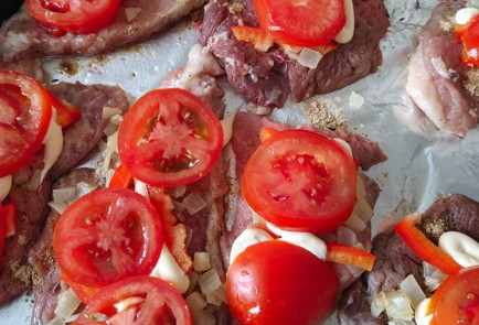 Фото шага рецепта Запеченная свинина с болгарским перцем 175467 шаг 15  