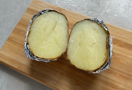 Фото шага рецепта Запеченный картофель с семгой и шпинатом 174245 шаг 10