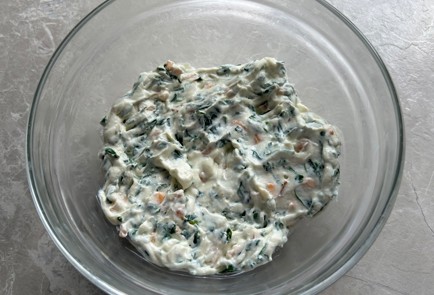 Фото шага рецепта Запеченный картофель с семгой и шпинатом 174245 шаг 9