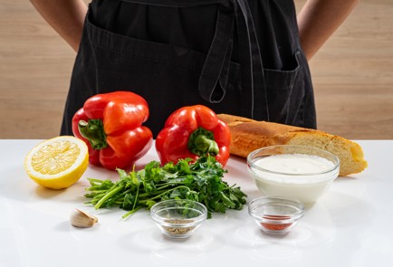 Фото шага рецепта Запеченный перец со страчателлой 176341 шаг 1  