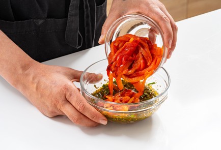 Фото шага рецепта Запеченный перец со страчателлой 176341 шаг 6  