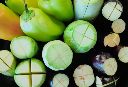 Фото шага рецепта Запеченые овощи 189936 шаг 4  