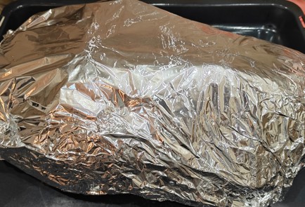 Фото шага рецепта Запеченный гусь с апельсинами и яблоками 191212 шаг 14