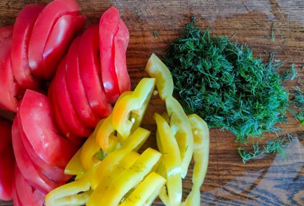 Фото шага рецепта Запеканка из кабачков помидоров и домашнего творога 174519 шаг 4  