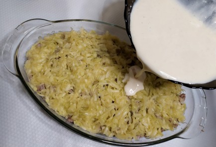 Фото шага рецепта Запеканка из кабачков с фаршем и моцареллой 188290 шаг 10  