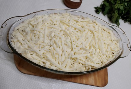 Фото шага рецепта Запеканка из кабачков с фаршем и моцареллой 188290 шаг 12  