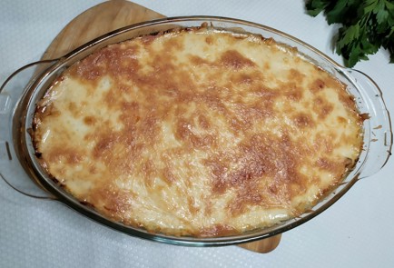 Фото шага рецепта Запеканка из кабачков с фаршем и моцареллой 188290 шаг 13  