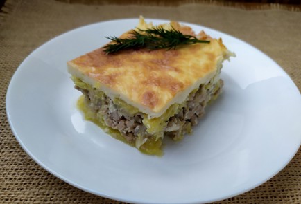 Фото шага рецепта Запеканка из кабачков с фаршем и моцареллой 188290 шаг 14  