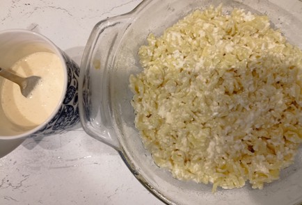 Фото шага рецепта Запеканка из макарон и творога как в детстве 191194 шаг 8