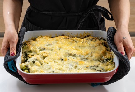 Фото шага рецепта Запеканка из пасты с савойской капустой и сыром 176113 шаг 13  