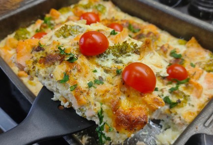 Фото шага рецепта Запеканка из семги и брокколи 175633 шаг 21  