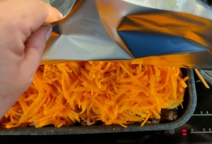 Фото шага рецепта Запеканка из тыквы и кабачка с куриным фаршем 174786 шаг 13  