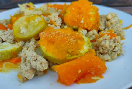 Фото шага рецепта Запеканка из тыквы и кабачка с куриным фаршем 174786 шаг 16  