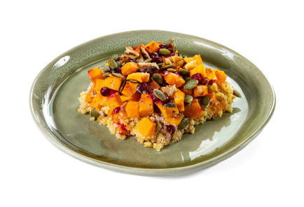 Фото шага рецепта Запеканка из тыквы с клюквой 191185 шаг 10  