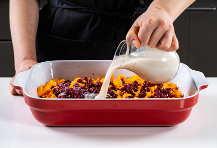 Фото шага рецепта Запеканка из тыквы с клюквой 191185 шаг 7  