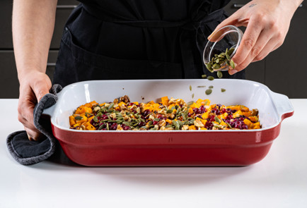 Фото шага рецепта Запеканка из тыквы с клюквой 191185 шаг 9  