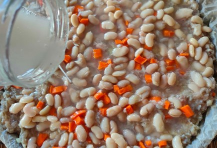 Фото шага рецепта Картошка с фаршем и фасолью в духовке 174835 шаг 13  