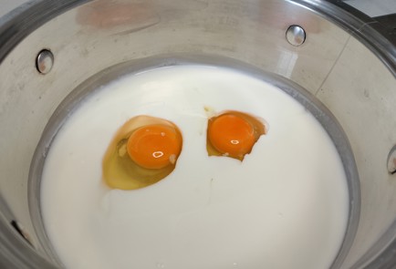 Фото шага рецепта Заварные блины на кефире 191300 шаг 1