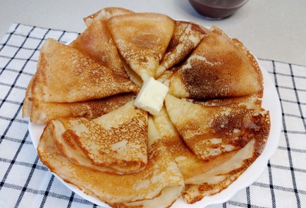 Фото шага рецепта Заварные блины на кефире 191300 шаг 11