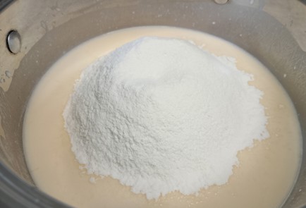 Фото шага рецепта Заварные блины на кефире 191300 шаг 4