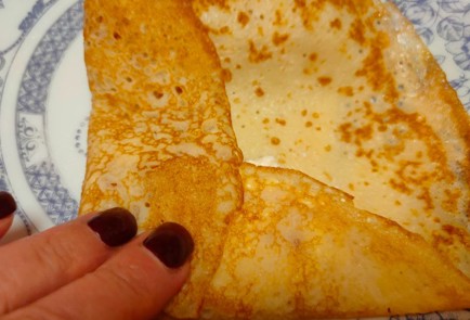 Фото шага рецепта Заварные блины с творожной начинкой 188763 шаг 25