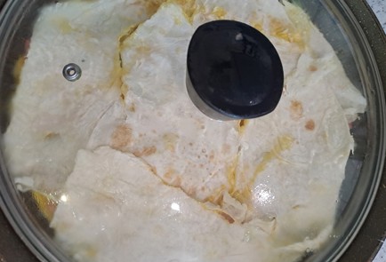 Фото шага рецепта Завтрак из лаваша со спаржевой фасолью 189974 шаг 9