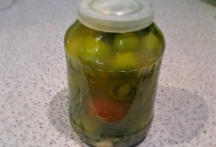 Фото шага рецепта Зеленые помидоры на зиму без стерилизации 190406 шаг 12  