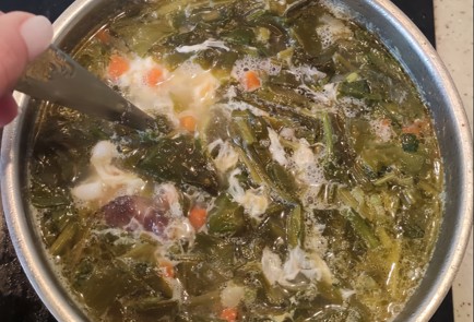 Фото шага рецепта Зеленый борщ из щавеля 173603 шаг 15  