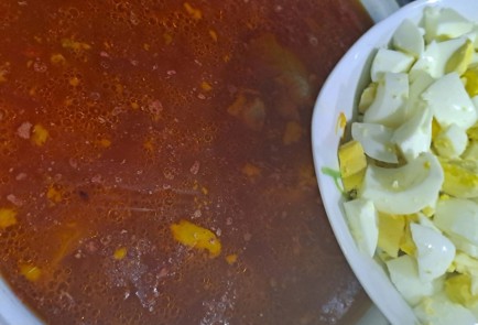 Фото шага рецепта Зеленый борщ на курином бульоне со свеклой 190328 шаг 10  