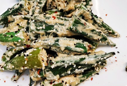 Фото шага рецепта Жареная бамия в чесночном соусе 173423 шаг 11  